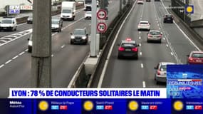 Lyon: 78% des conducteurs sont seuls au volant le matin sur l'A7