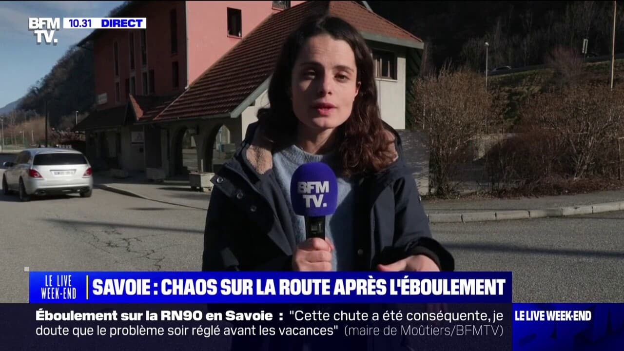 Éboulement en Savoie: le trafic sur la RN90 est très compliqué ce matin