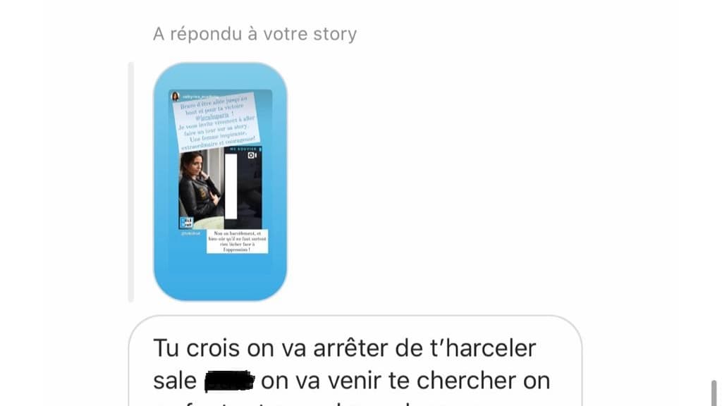 Capture d'un message reçu par Me Laure-Alice Bouvier. Capture d'un message reçu par Me Laure-Alice Bouvier.