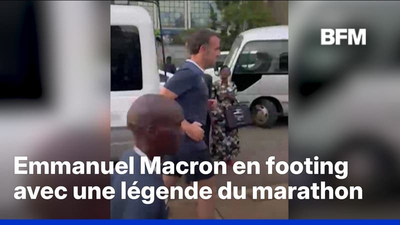 Kenya: Emmanuel Macron effectue son jogging avec la légende du marathon Eliud Kipchoge