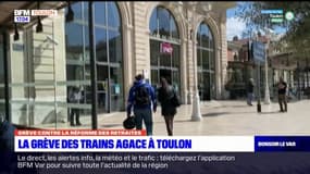 Réforme des retraites: la grève des trains agace certains Toulonnais