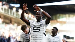 Le sourire retrouvé du Canadien Ismaël Koné, le 30 mars 2025 au Roazhon Park