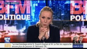Marion Maréchal-Le Pen l'assure: "Il n'y a pas d'accord financier" entre Marine Le Pen et Nicolas Dupont-Aignan
