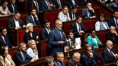 Le Rassemblement national à l'Assemblée nationale le 7 août 2025.
