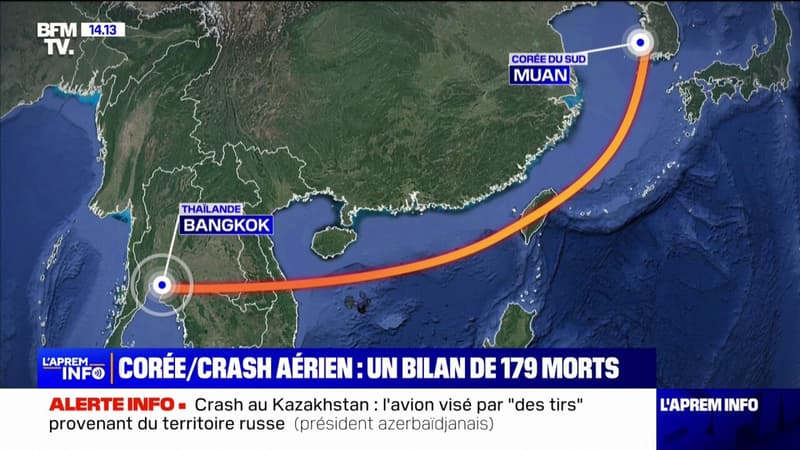 Crash en Corée du Sud: le bilan définitif fait état de 179 morts, sur les 181 personnes à bord de l'appareil