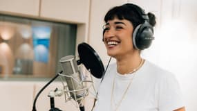 Shirine Boutella lors du doublage de Call of Duty: Black Ops 6