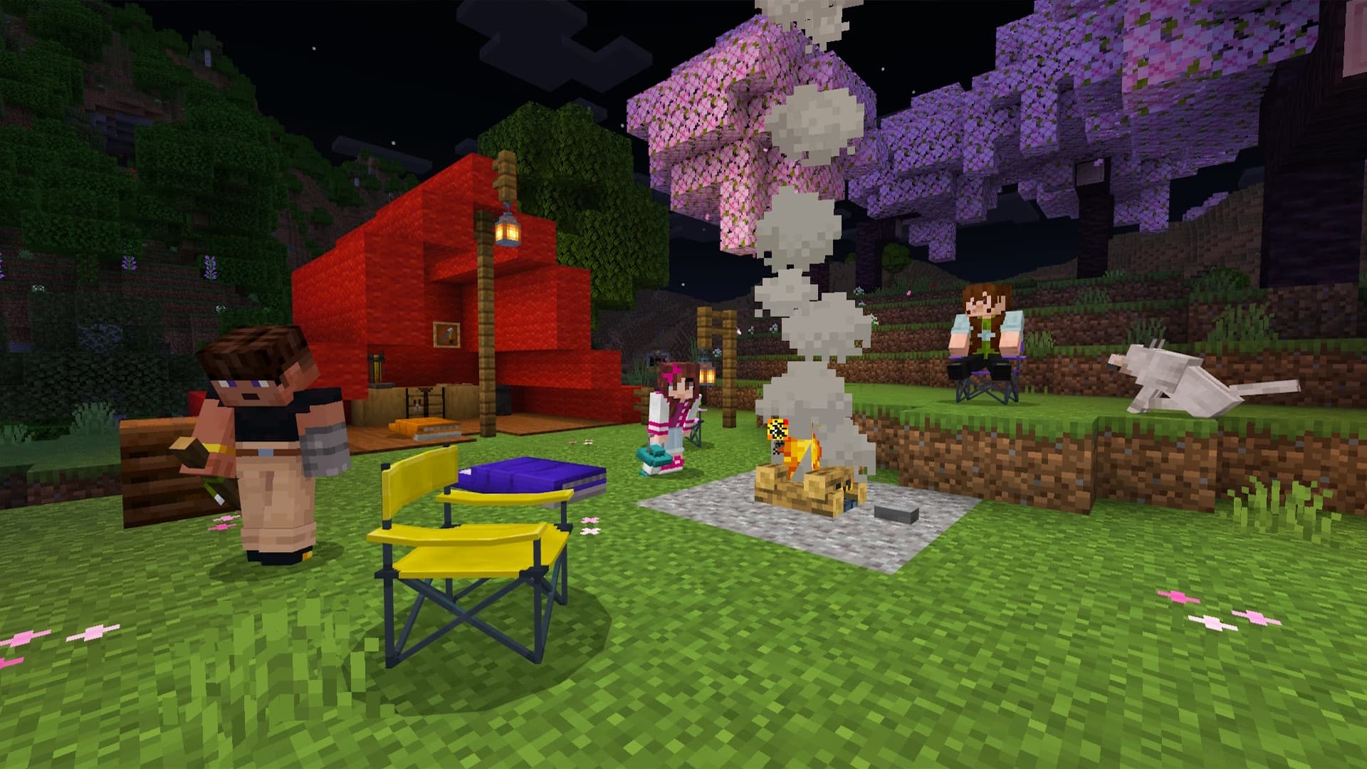 De nuit, Minecraft change d'ambiance