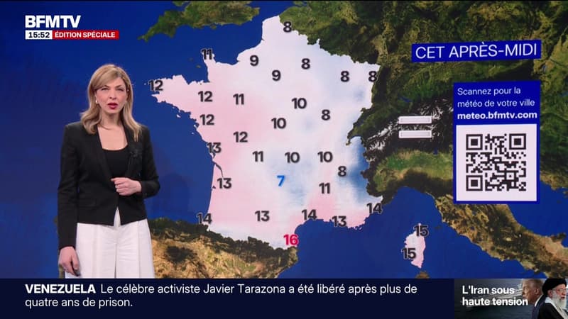 La météo pour ce lundi 2 février 2026