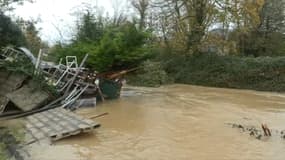 Les dégâts des inondations à Isques, dans le Pas-de-Calais, le 9 novembre 2023.