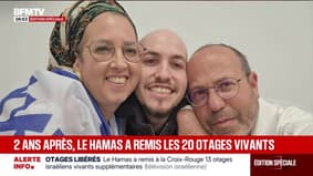 Les premières images des ex-otages libérés ce matin 