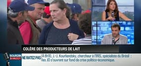 L'arrêt sur info: la colère monte chez les producteurs de lait