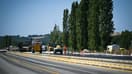Le chantier de construction de l'autoroute A69 entre Toulouse et Castres, Verfeil, le 10 juillet 2025 dans le Tarn