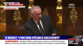 Motions de censure: "Ce budget est une étape d'urgence", déclare François Bayrou
