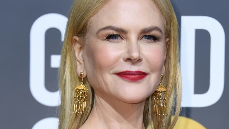 L'actrice australienne Nicole Kidman arrivant à la cérémonie des Golden Globe Awards à Beverly Hill en Californie le 5 janvier 2020