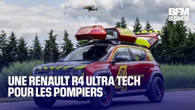  Une Renault R4 ultra tech pour les pompiers  