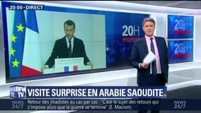 Visite surprise d'Emmanuel Macron en Arabie saoudite
