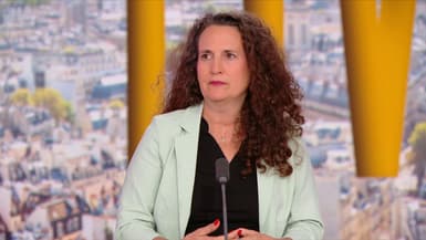 Hadas Jaoui-Kalderon, mère de deux otages retenus par le Hamas pendant 52 jours, sur le plateau de BFMTV le 24 avril 2024.