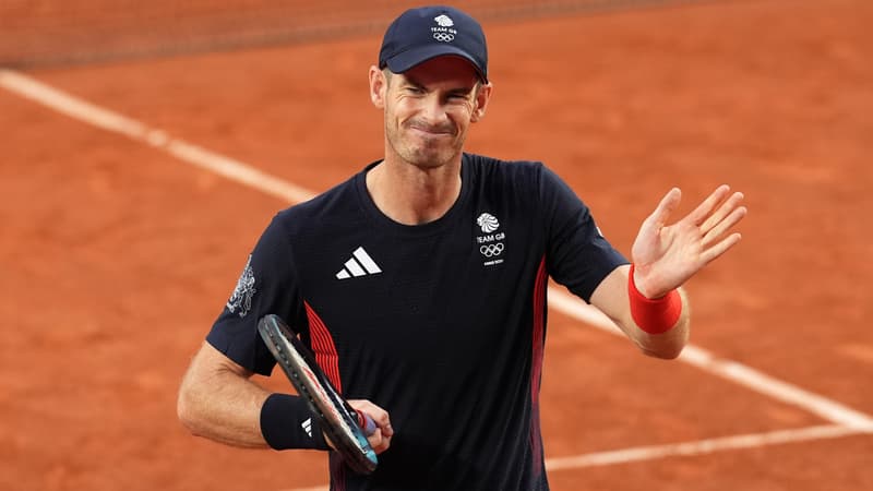 JO 2024: Andy Murray à Roland-Garros pour le dernier match de sa carrière, le 1er août 2024.