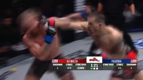 Biaggio Ali Walsh face à Isaiah Figueroa, à Las Vegas le 7 avril 2023