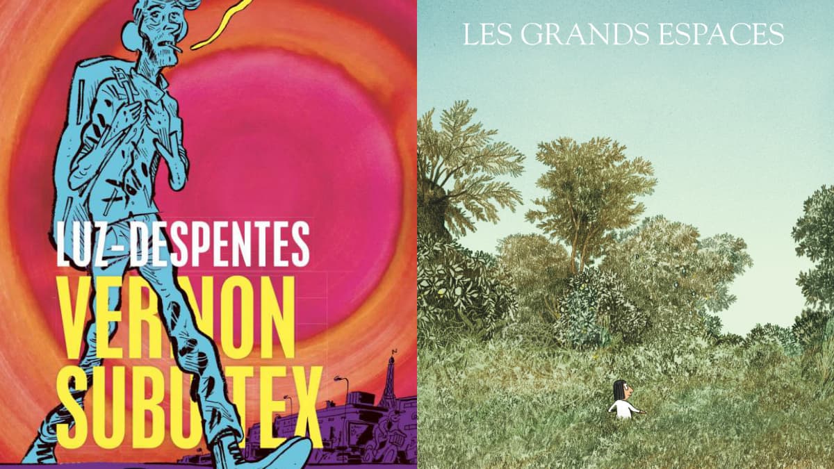 Couvertures des albums de "Vernon Subutex" de Luz et "Les Grands espaces" de Catherine Meurisse