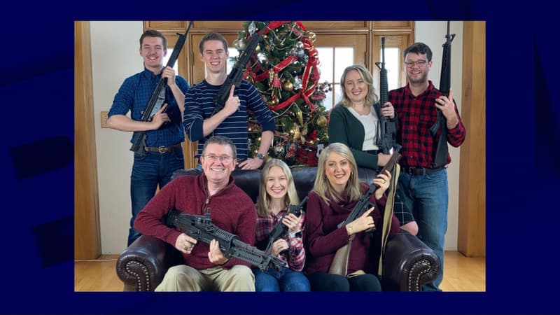 Thomas Massie, sa famille et ses armes