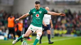 Jonathan Sexton lors de la première journée du VI Nations avec l'Irlande, le 5 février