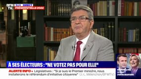 Jean-Luc Mélenchon "comprend" les électeurs de La France insoumise qui n'ont pas envie de voter pour Emmanuel Macron