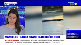 Canua Island: la plage flottante stationne au large de Théoule-sur-Mer avant son inauguration, prévue jeudi
