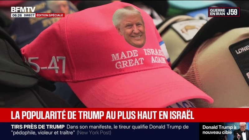 La popularité de Donald Trump ne faiblit pas en Israël