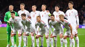 L'équipe du Danemark, avant un match face à l'Ecosse