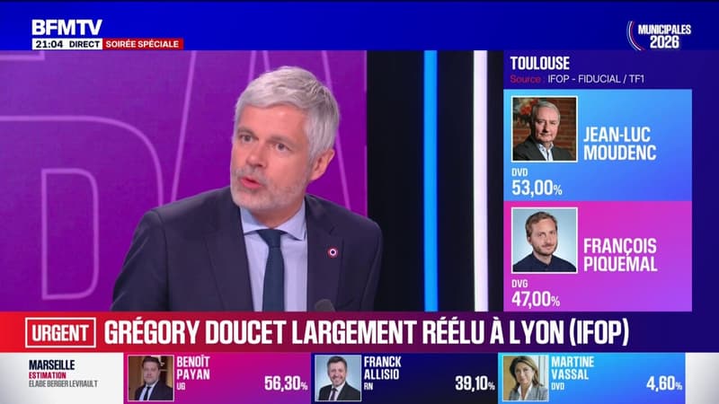 Municipales 2026: "Dès ce soir, ii faut un appel au rassemblement de la droite, y compris dans la perspective de la présidentielle", déclare Laurent Wauquiez, président du groupe LR à l’Assemblée nationale