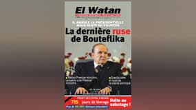 La Une de El Watan du 12 mars 2019