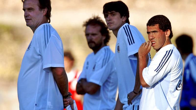 Marcelo Bielsa et Lucho Gonzalez