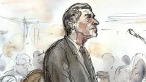 Jérôme Cahuzac à son premier jour de procès au tribunal de Paris.