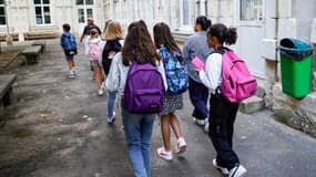 La rentrée au collège peut être une source de stress pour les écoliers. Saumur (Maine-et-Loire), le 2 septembre 2024. (Photo d'illustration)
