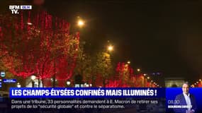 Les Champs-Élysées se sont parés de leurs couleurs de Noël dimanche soir