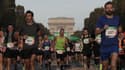 Des coureurs du marathon de Paris, le 17 octobre 2021