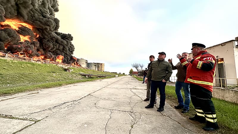 Guerre en Ukraine: large incendie dans un dépôt de pétrole en Crimée après une attaque de drones