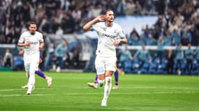 Adrien Rabiot célèbre son but face à Toulouse, le 6 avril 2025