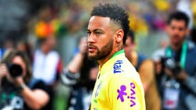 Neymar avant Brésil-Qatar, à Brasilia le 5 juin 2019