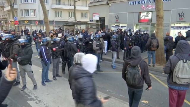 Des centaines de personnes ont manifesté contre la venue de CNews et Jordan Bardella à la Guillotière.