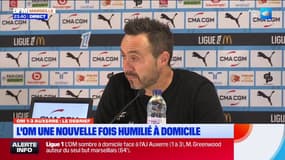 "Si le problème c'est moi, je suis prêt à partir", lâche Roberto De Zerbi en conférence d'après-match