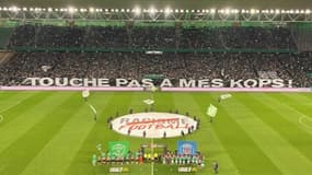 Une banderole déployée dans le Chaudron le 29 mars 2025