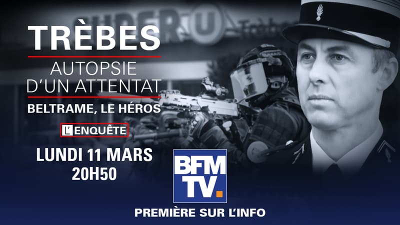 BFMTV diffuse une enquête exceptionnelle sur l'attentat de Trèbes. 