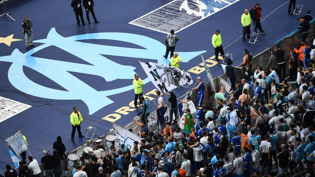 Les supporters de l'OM au Stade de France