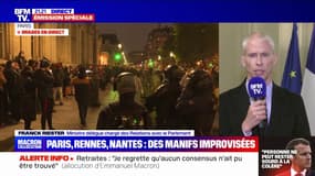 Allocution d'Emmanuel Macron: "Le président a fait un discours d'apaisement, de cap, avec beaucoup de lucidité et d'écoute", affirme Franck Riester