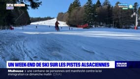 Alsace: les skieurs profitent du soleil sur les pistes