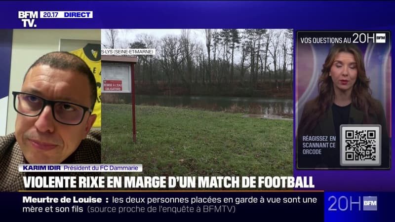  30 et 40 personnes cagoulées: le président du club de football du FC Dammarie au centre d'une rixe lors d'un match contre Meaux, témoigne