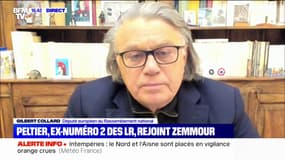 Pour Gilbert Collard, le ralliement de Guillaume Peltier à Éric Zemmour montre qu'il y a "des dissensions très réelles" chez LR