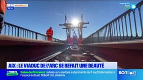 Aix : le viaduc de l'Arc se refait une beauté